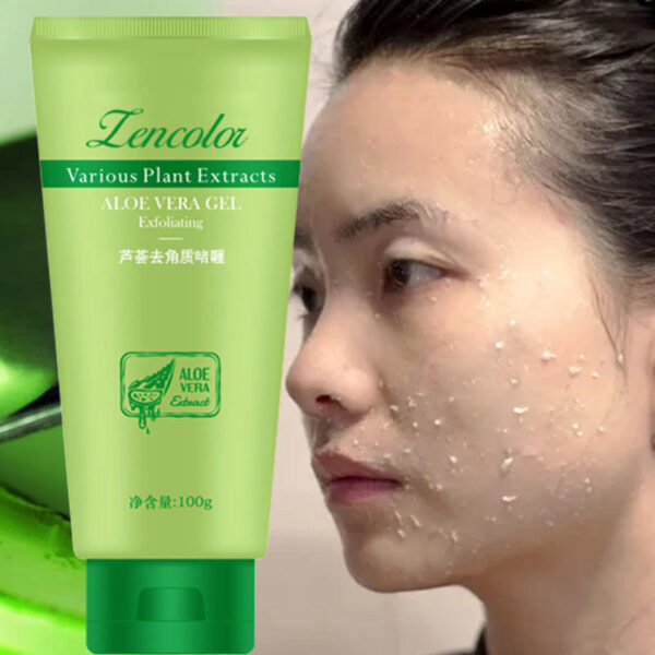 Aloe Exfoliating Gel Deep Cleansing Facial Scrub - Image 2