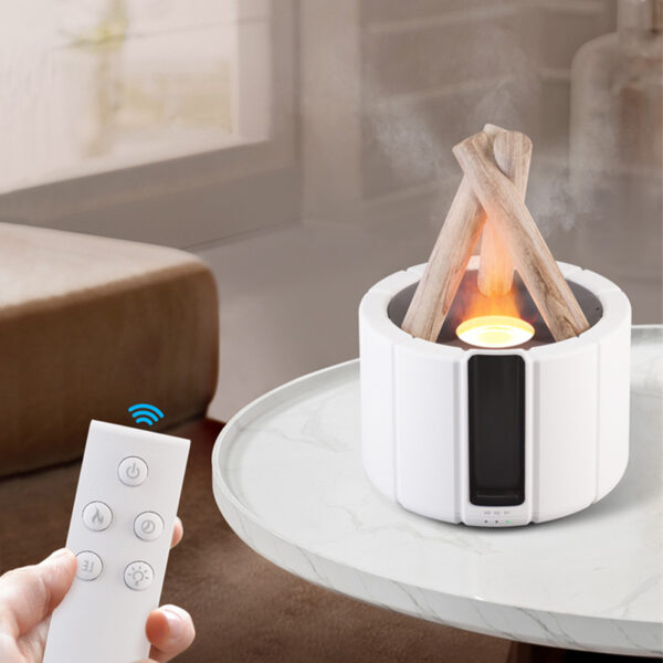 Simulated Flame Aromatherapy Machine Home Office Desktop Humidifier - Image 9