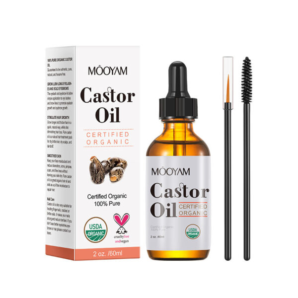 Castor Oil Castor Oil Skin Care Massage Basic Oil Hair Eyebrow Eyelash Care - Image 5