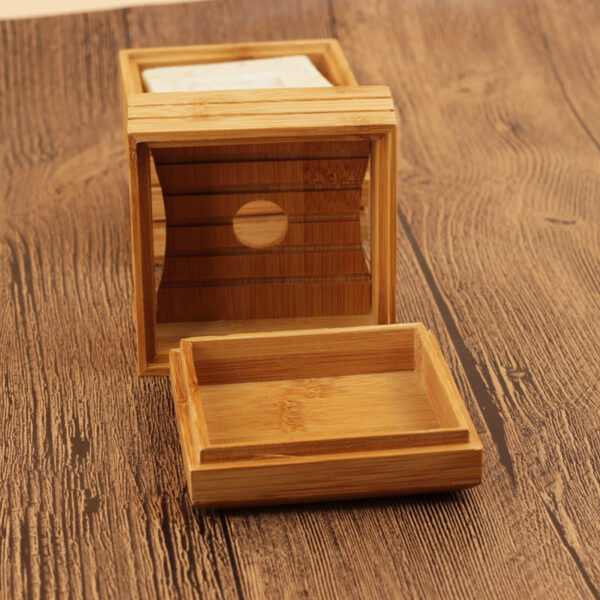 Soap box bamboo wood soap holder - Image 5