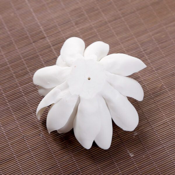 White porcelain incense burner lotus incense incense burner - Image 6