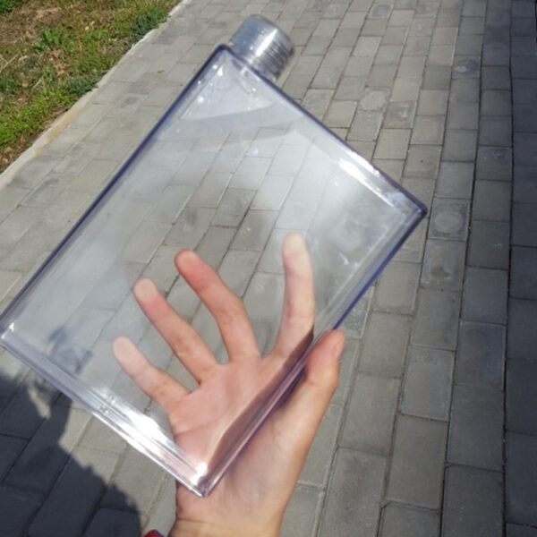 Fall-Proof And Leak-Proof Flat Sports Bottle Plastic Water Bottle - Image 4