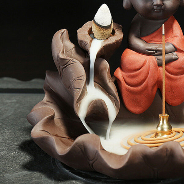 Lotus Little Monk Reflux Incense Burner - Image 4