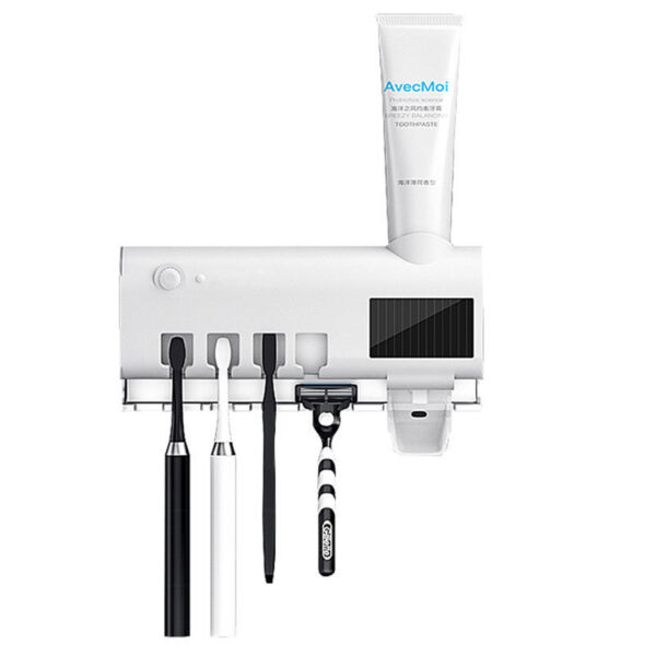 Smart Toothbrush Sterilizer Ultraviolet Sterilization Perforation-Free Wall-mounted Toothbrush Holder - Image 6