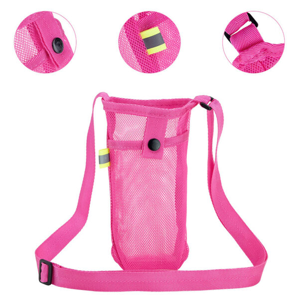 Water Bottle Holder Water Bottle Carrier With Adjustable Shoulder Strap Beach Bottle Bag Water Bottle Sling Dog Water Bottle Sleeve For Sports Gym Hiking Camping Walking - Image 2