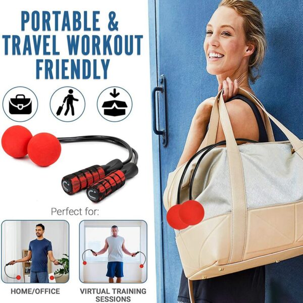 Creative Ropeless Adjustable Jump Rope Weighted Cordless Skipping Rope - Image 4