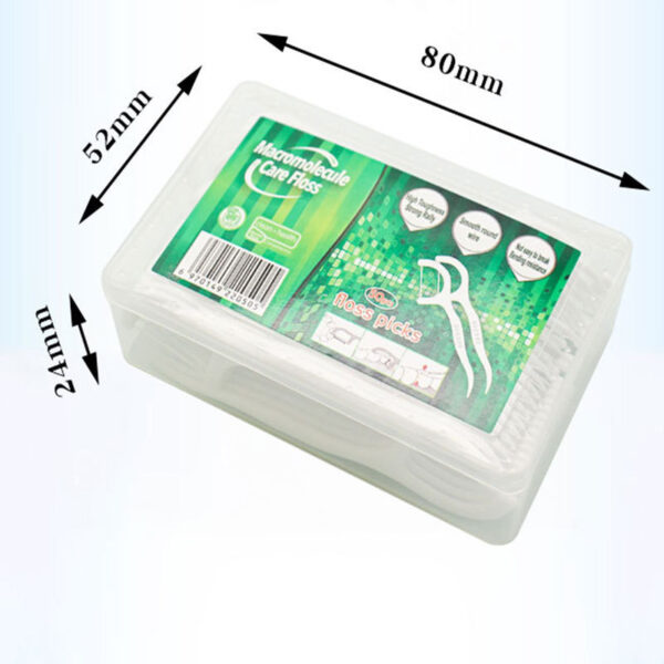 Dental Floss 50 Square Boxed Dental Floss Sticks - Image 3