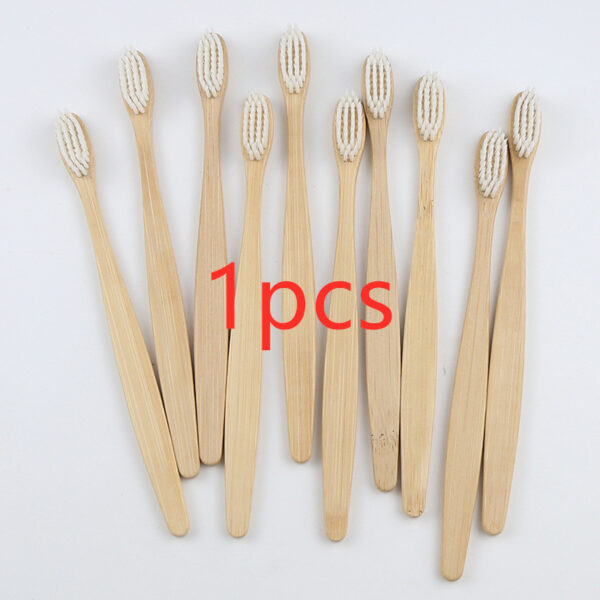 Bamboo toothbrush rainbow bamboo toothbrush colorful bamboo toothbrush environmental protection bamboo handle toothbrush - Image 4