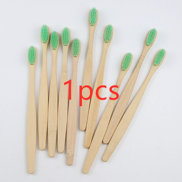 Bamboo toothbrush rainbow bamboo toothbrush colorful bamboo toothbrush environmental protection bamboo handle toothbrush - Image 10
