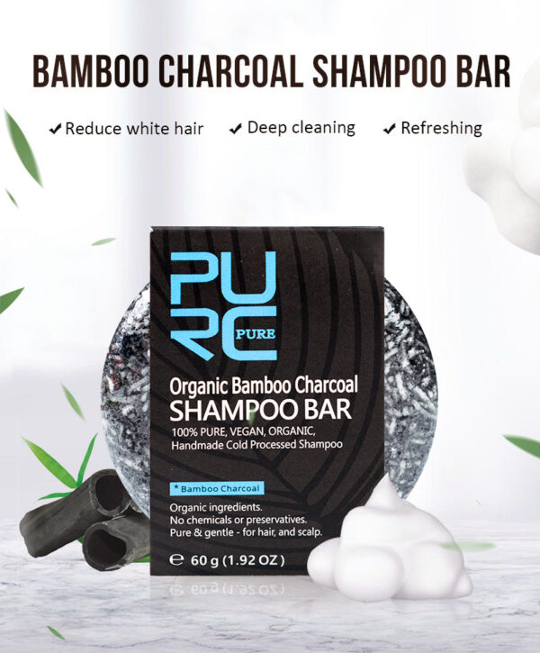 Hand-Extracted Soap Shampoo Bamboo Charcoal Shampoo Soap - Image 5