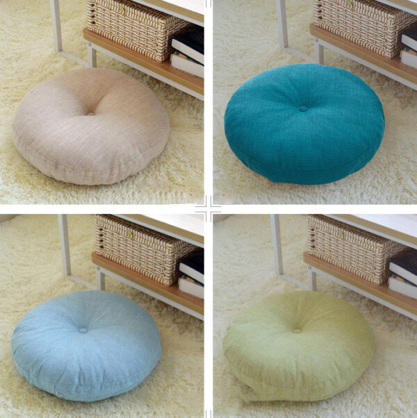 Futon Cushion Floor Japanese Tatami Carpet Floor Bay Window Household Seat Meditation Round Thickening Removable And Washable - Image 3
