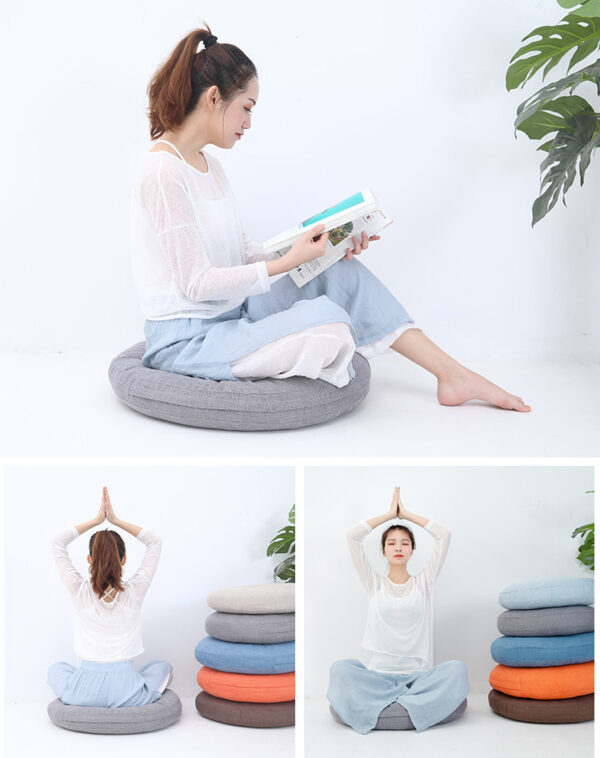 Futon Cushion Floor Japanese Tatami Carpet Floor Bay Window Household Seat Meditation Round Thickening Removable And Washable - Image 4