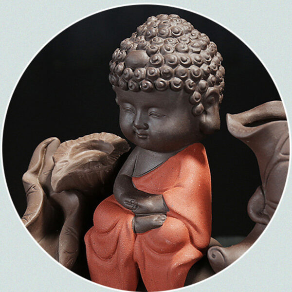 Lotus Little Monk Reflux Incense Burner - Image 6