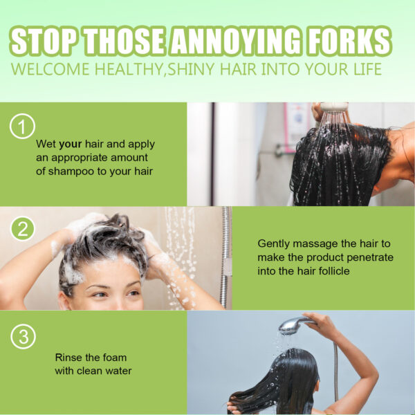 Rosemary Mint Shampoo Moisturizing Supple Hair Repair Dry Frizz Refreshing Shampoo Hair Care - Image 9