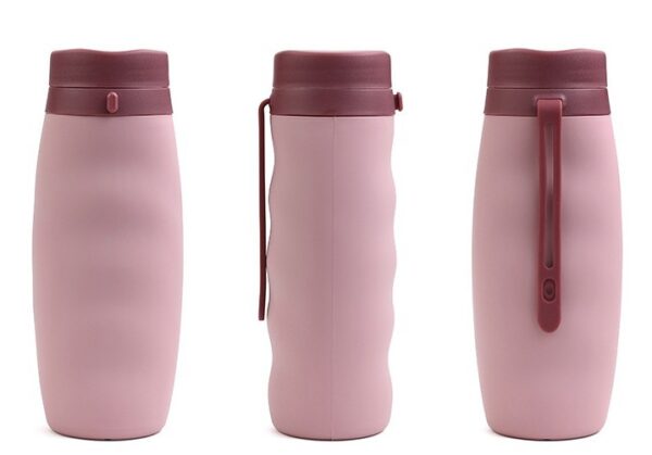 Portable Collapsible Sports Trveling Silicone Water Bottle - Image 3