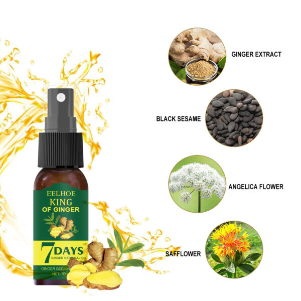 EELHOE Foreign Trade Cross-border Ginger Nutrition Spray Ginger Hair Root Spray Moisturizing Hair Hair Care Spray Spray - Image 5