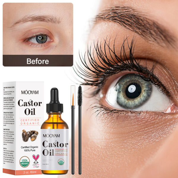 Castor Oil Castor Oil Skin Care Massage Basic Oil Hair Eyebrow Eyelash Care - Image 7