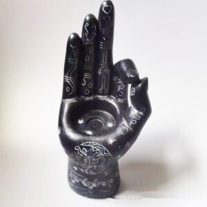 Multi-function Gesture Hand-shaped Handprint Cup Candle Holder Pattern Crafts Incense Burner And Joss Stick Palm