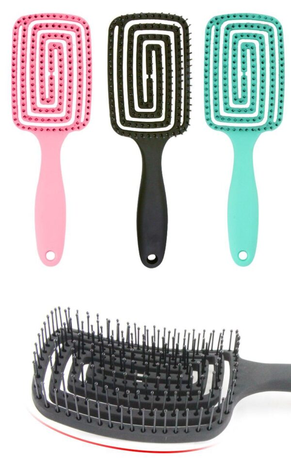 Mosquito-repellent Incense Comb Large Curved Comb Massage Comb Hollow Square Comb - Image 2