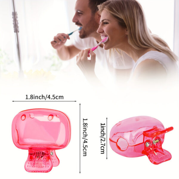 Toothbrush Storage Clip Travel Essential Protective Cap Of Toothbrush Portable Toothbrush Box - Image 4