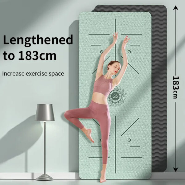 TPE Two-color Yoga Mat Thickened Non-slip - Image 8