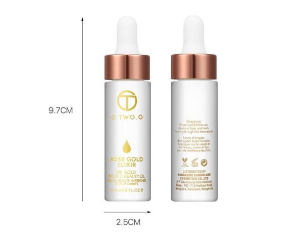 24k Rose Gold Elixir Skin Make Up Oil For Face Essential Oil Before Primer Foundation Moisturizing Face Oil Anti-aging - Image 9