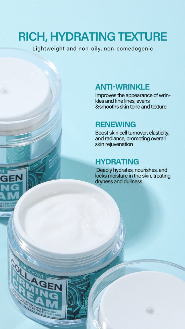 Anti-Wrinkle Face Cream Containing Hyaluronic Acid Hydrating High Moisturizing Fade French - Image 7