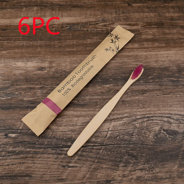 Flat Bamboo Toothbrush Kraft Paper Bag Toothbrush - Image 10