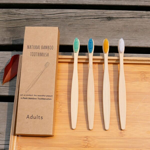 Eco Friendly Bamboo Soft Fibre Toothbrush - Image 2