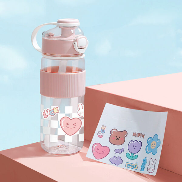 Plastic Fitness Sports Portable Water Bottle - Image 7