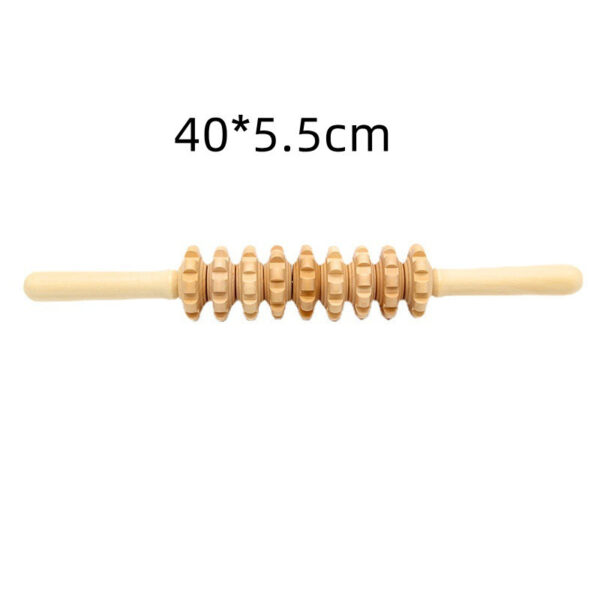 3pcs Wooden Anti-Cellulite Massage Tool Hand Roller - Image 8
