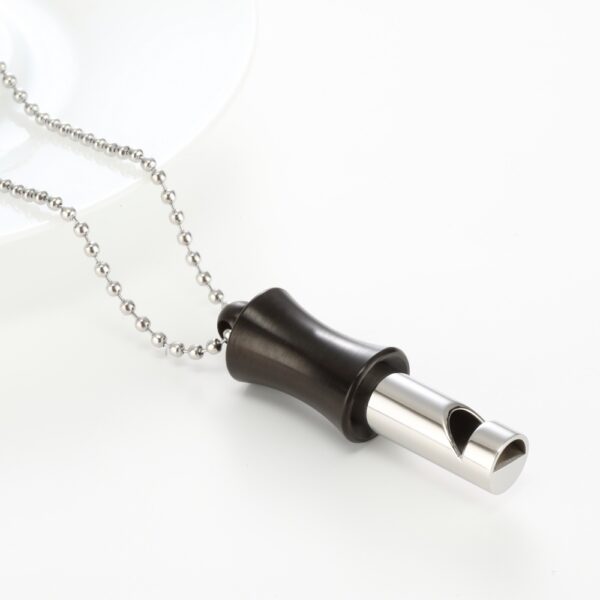 Yoga Exercise Meditation Whistle Adjustable Breath Necklace - Image 3