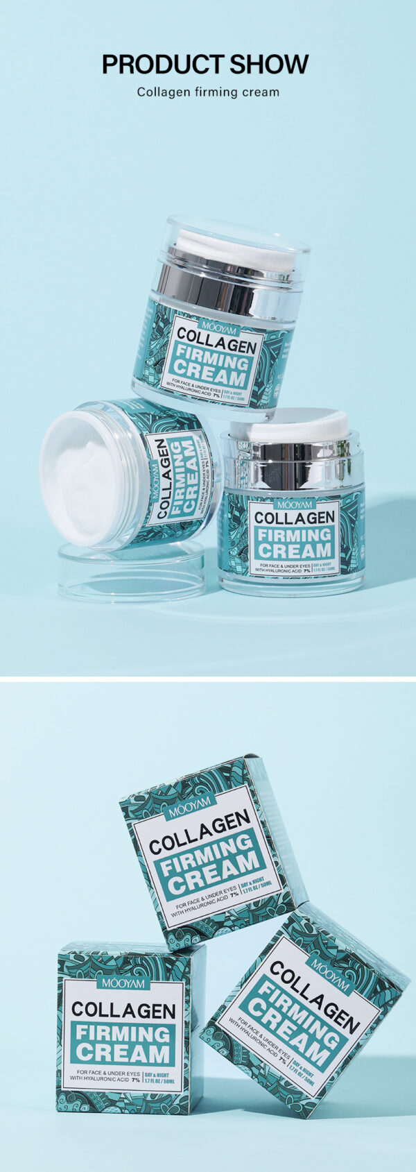 Anti-Wrinkle Face Cream Containing Hyaluronic Acid Hydrating High Moisturizing Fade French - Image 10