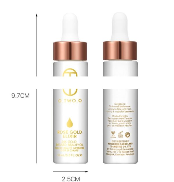 24k Rose Gold Elixir Skin Make Up Oil For Face Essential Oil Before Primer Foundation Moisturizing Face Oil Anti-aging - Image 5
