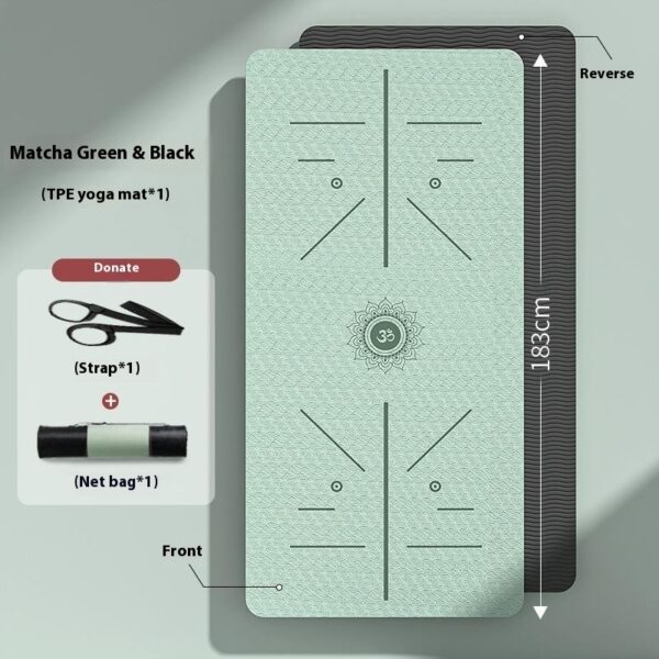TPE Two-color Yoga Mat Thickened Non-slip - Image 4