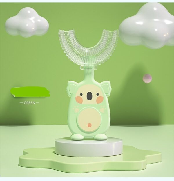 Zhuanzhuanxiong Manual Children's U-shaped Toothbrush Silicone Toothbrush Baby - Image 4