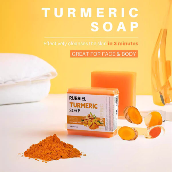 Turmeric Soap  Refreshing Facial Soap Bath - Image 2