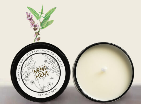 Black Tin Cans Aromatic Candles Smokeless - Image 2