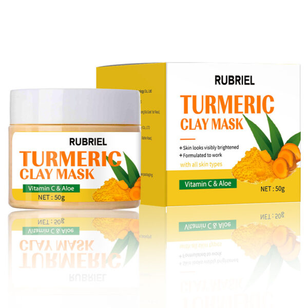 Turmeric Clay Mask 50g Moisturizing And Nourishing Facial Mask - Image 5