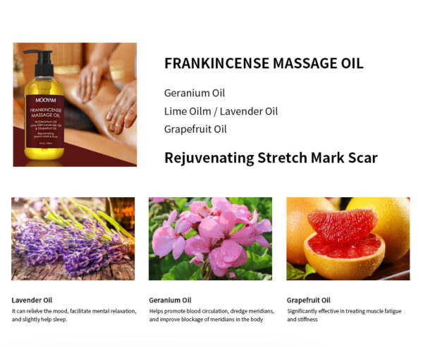 Body Oil Lavender Push Back Shoulder Neck Scraping Treatment Oil - Image 10