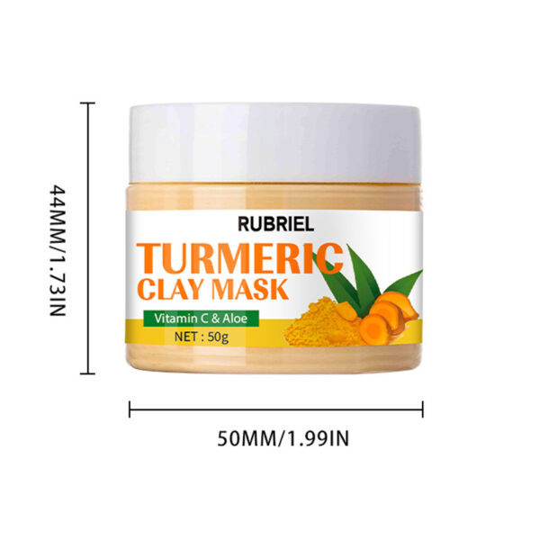 Turmeric Clay Mask 50g Moisturizing And Nourishing Facial Mask - Image 4