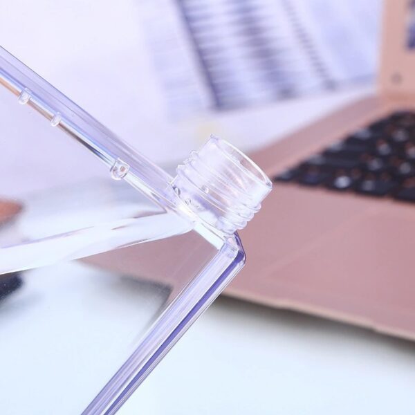 Fall-Proof And Leak-Proof Flat Sports Bottle Plastic Water Bottle - Image 3
