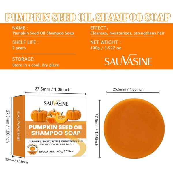 Pumpkin Seed Oil Shampoo Soap - Image 5