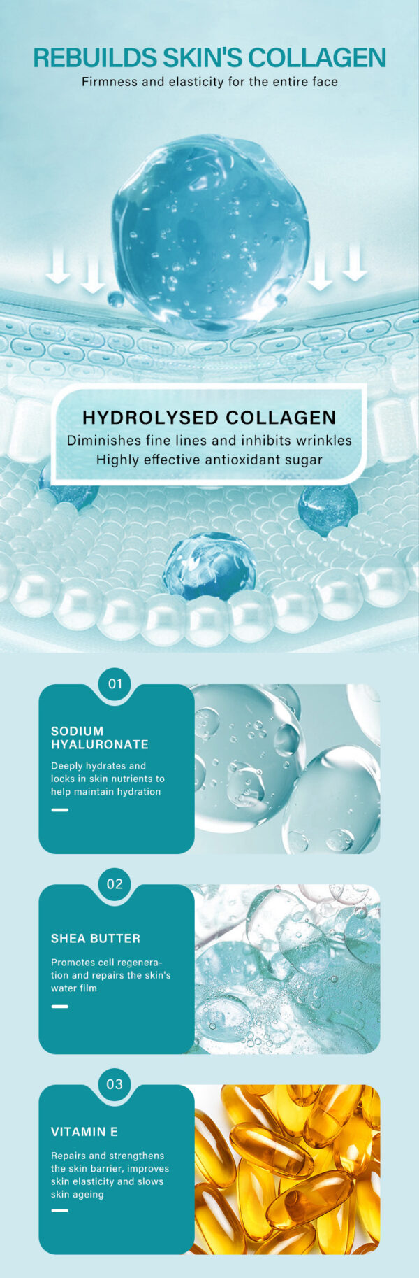 Anti-Wrinkle Face Cream Containing Hyaluronic Acid Hydrating High Moisturizing Fade French - Image 9