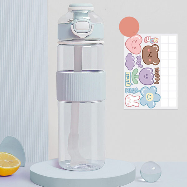 Plastic Fitness Sports Portable Water Bottle - Image 3