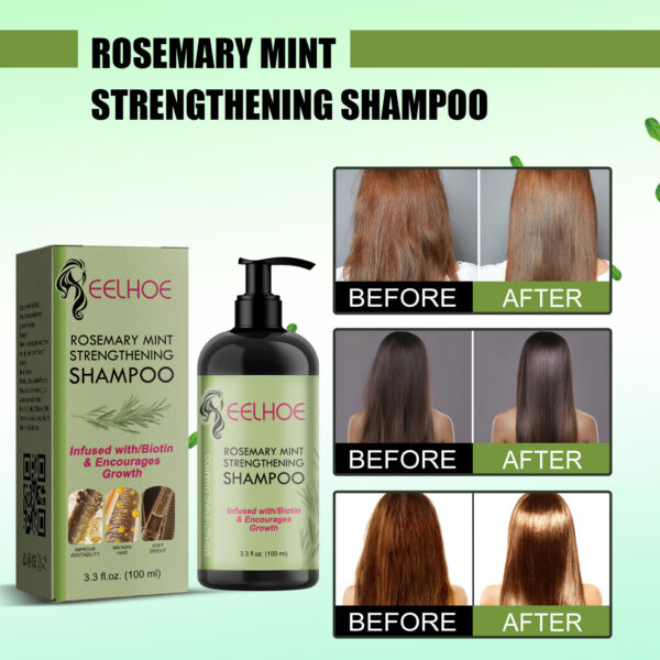 Rosemary Mint Shampoo Moisturizing Supple Hair Repair Dry Frizz Refreshing Shampoo Hair Care - Image 2
