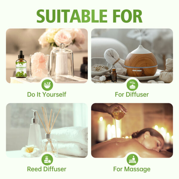30ml Organic  Oil Aromatherapy Massage Aromatic Skin Care Castor Oil - Image 2