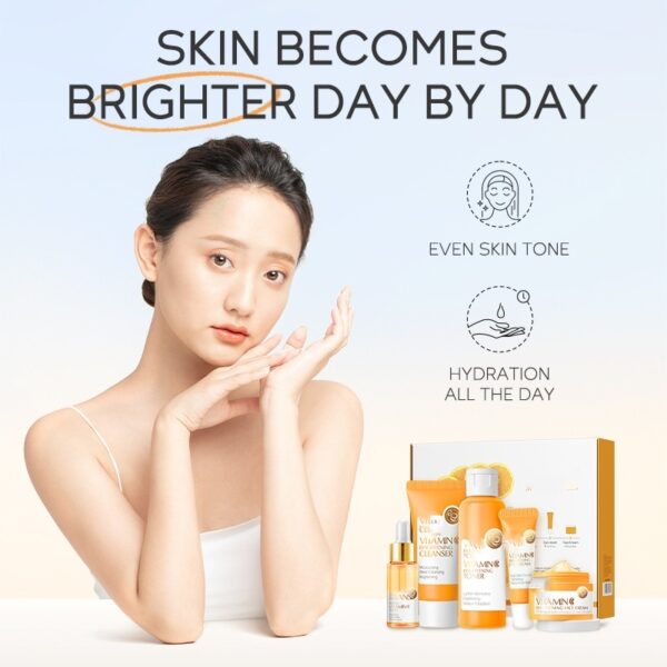 New Vitamin C Suit 5-piece Cleansing White Revitalizing Toner - Image 3