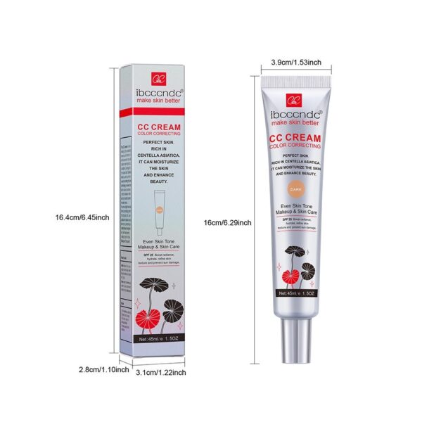 Hidratante Correctora CC Cream Impermeable Antisudor Maquillaje Antes Corrector Duradero Mujeres Maquillaje Proteger Piel Erborian Make - Image 4