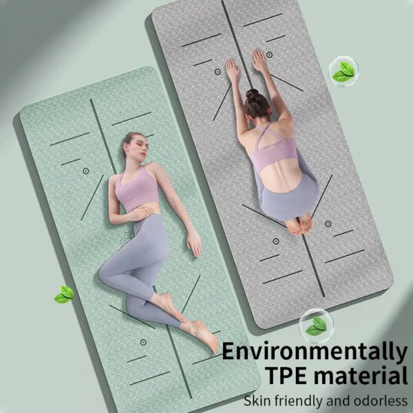 TPE Two-color Yoga Mat Thickened Non-slip - Image 7